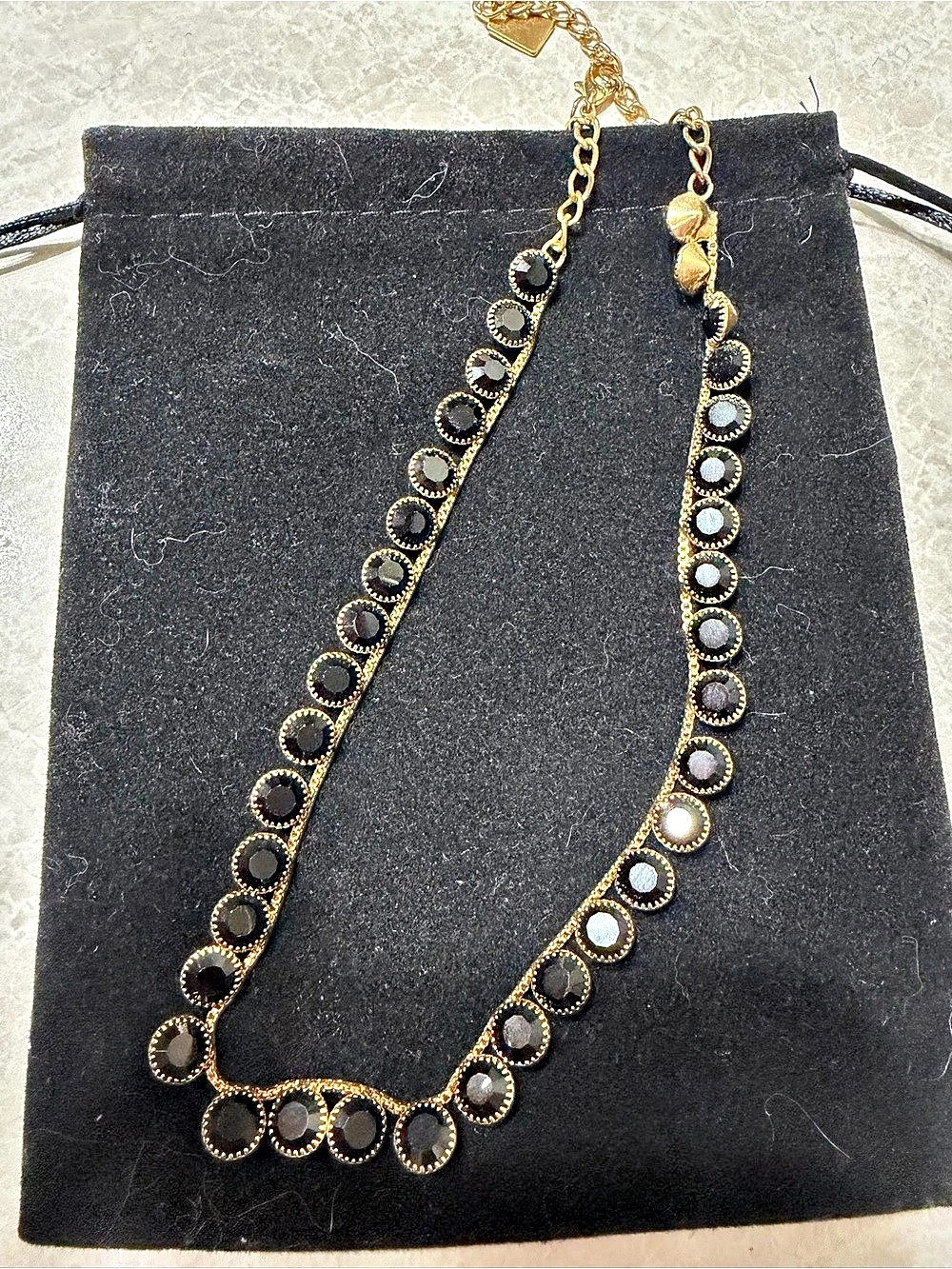 Feed me gems black onyx heirloom necklace